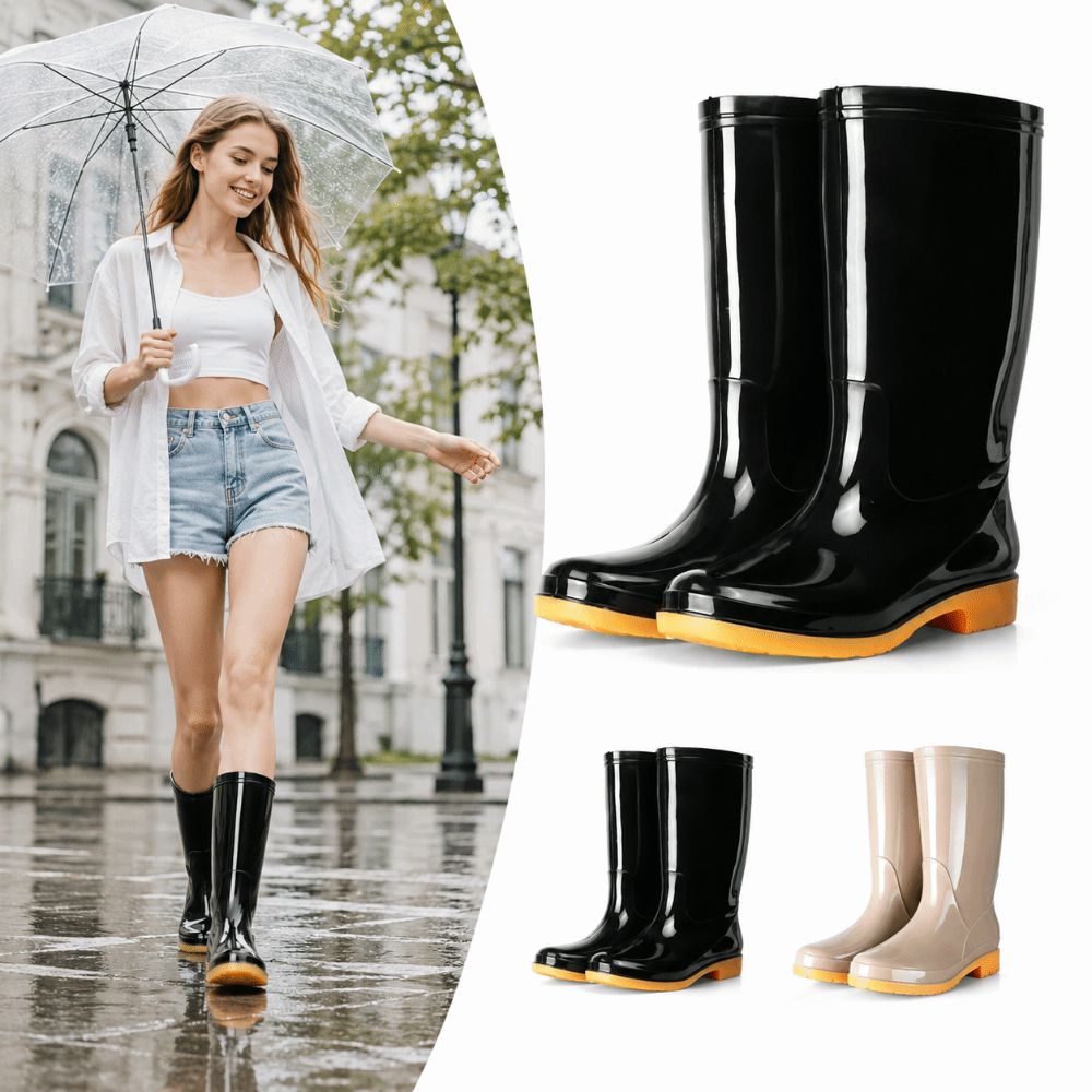 Women Kitchen Accessories - Botas de lluvia largas antideslizantes para