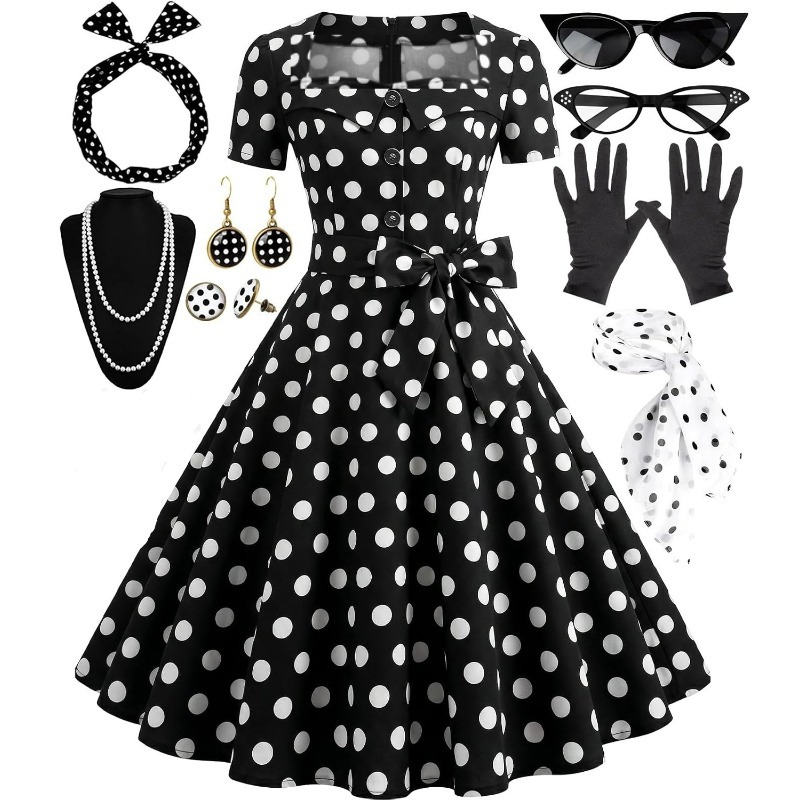 Vestidos Vintage Elegantes de  - Women'S Accessories In The 1950S reseña y precio
