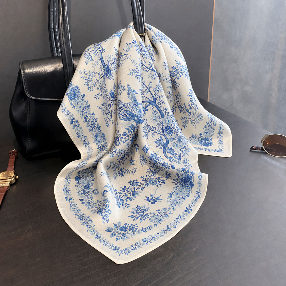 Pañuelo de seda 100% auténtica - Silk Scarf Square reseña y precio