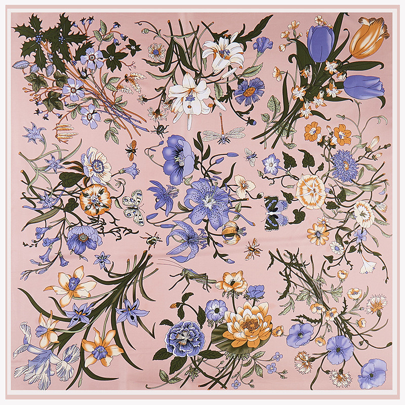 POBING-bufanda de sarga de sed - Silk Scarf Square reseña y precio