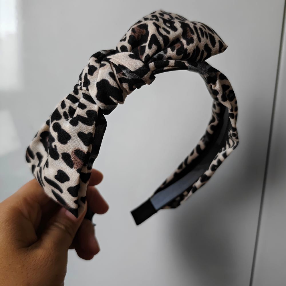 Diadema con estampado de leopa - Women Accessories Sale reseña y precio