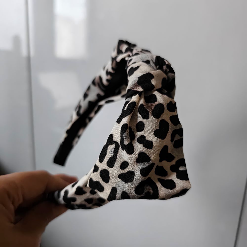Diadema con estampado de leopa - Women Accessories Sale reseña y precio