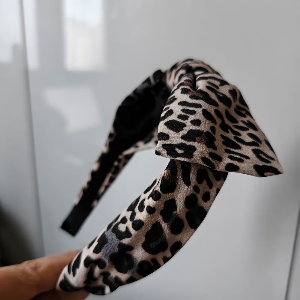 Diadema con estampado de leopa - Women Accessories Sale reseña y precio