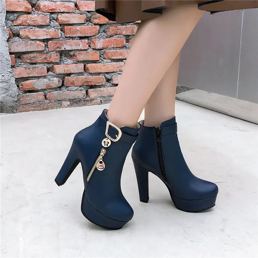 Botines de Plataforma con Tacó - Women'S Red Accessories reseña y precio