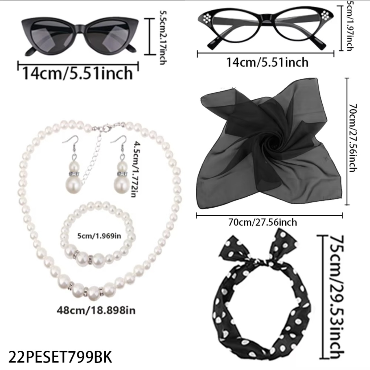 El conjunto de accesorios de d - Women'S Accessories In The 1950S reseña y precio