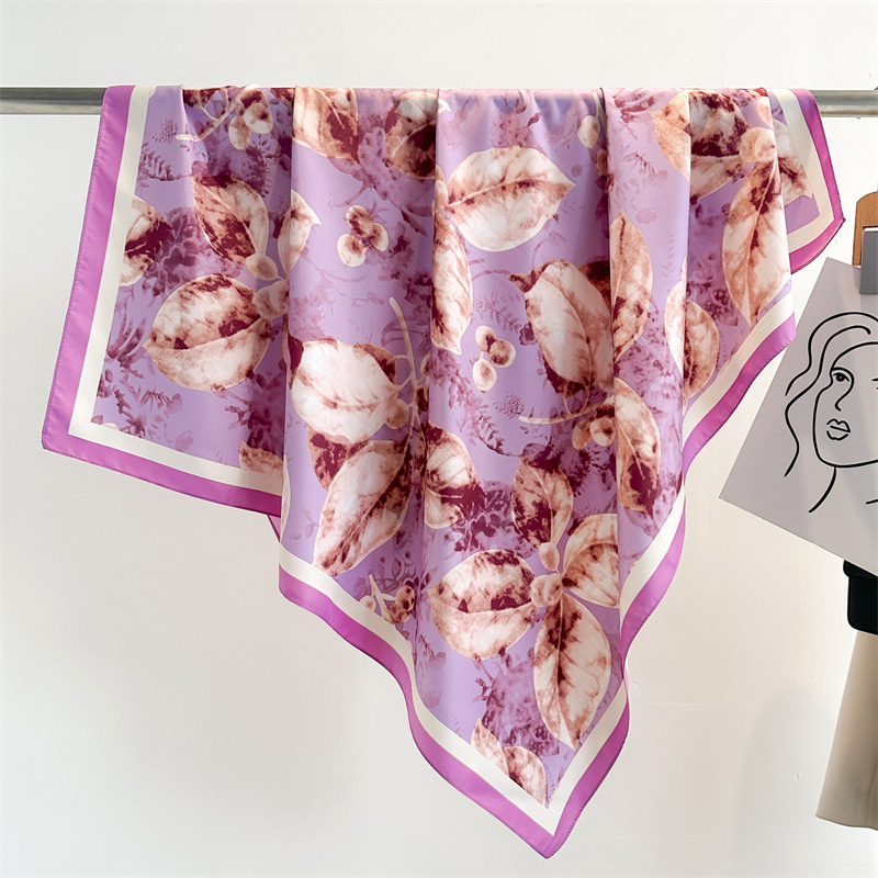 Bufanda cuadrada grande con es - Silk Scarf Square reseña y precio