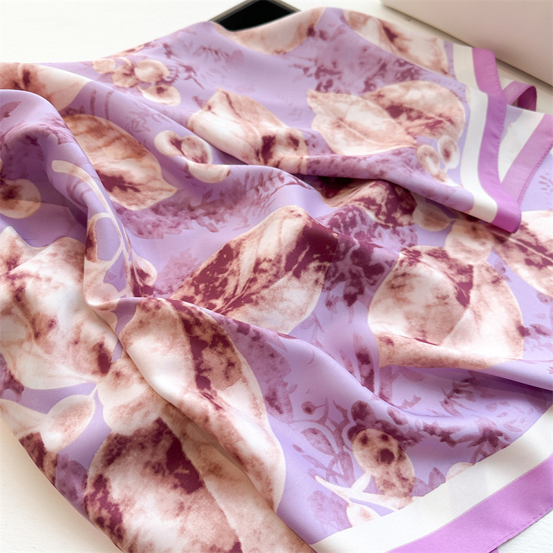 Bufanda cuadrada grande con es - Silk Scarf Square reseña y precio